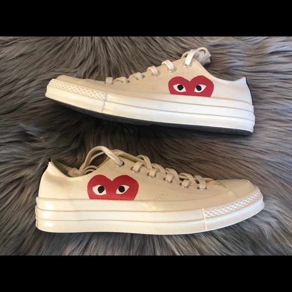 comme des garcons low top white